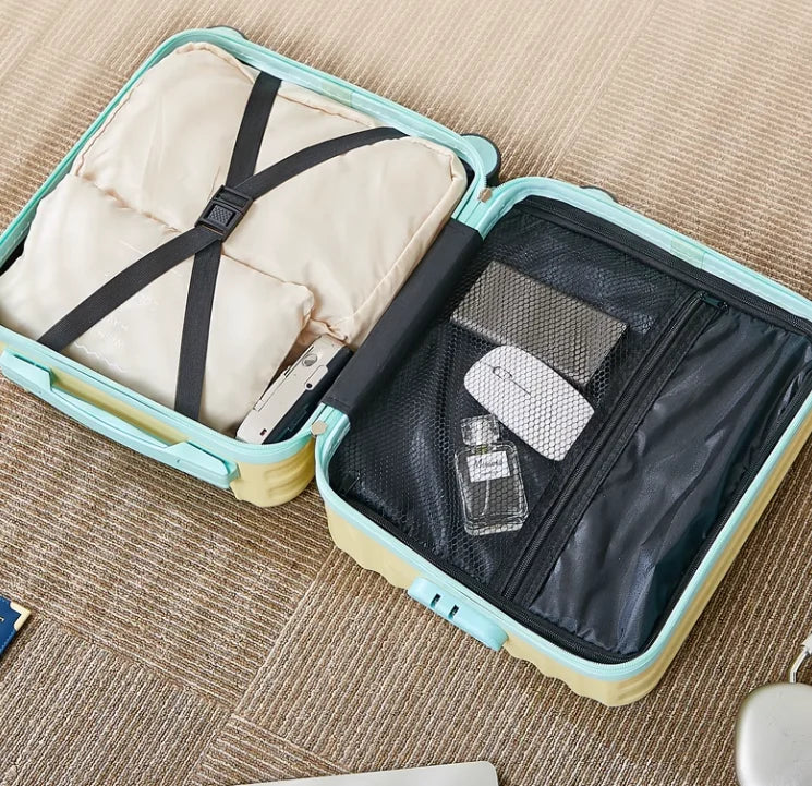 Valise Cabine Ultra Légère et Design avec Porte-Gobelet et Support Téléphone