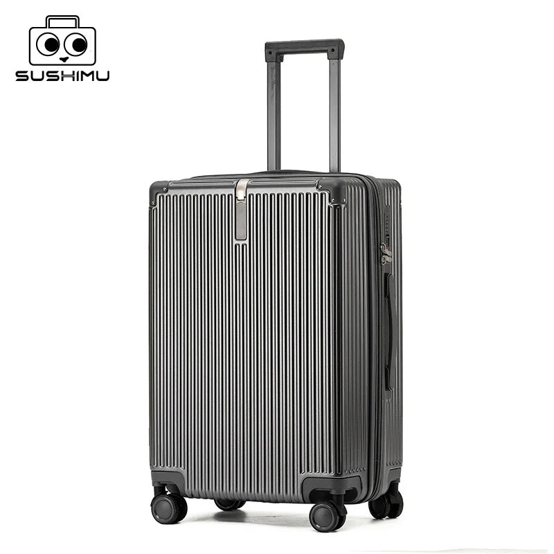 Sushimu Wide Handle Expandable Suitcase – Valise Trolley Premium en PC Extensible, 20/24/26 Pouces
