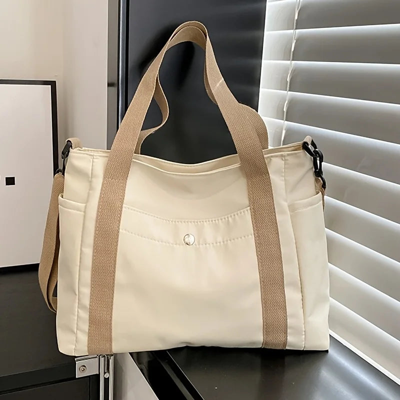 Sac Bandoulière Premium Grande Capacité en Nylon, Élégant et Modulable