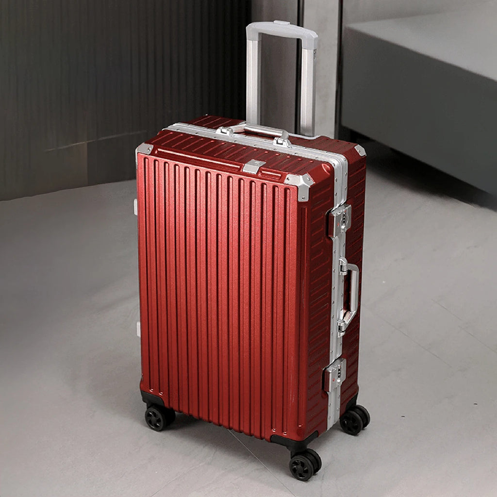 Valise Premium à Roulettes avec Port USB et Serrure à Combinaison, 20 à 28 Pouces