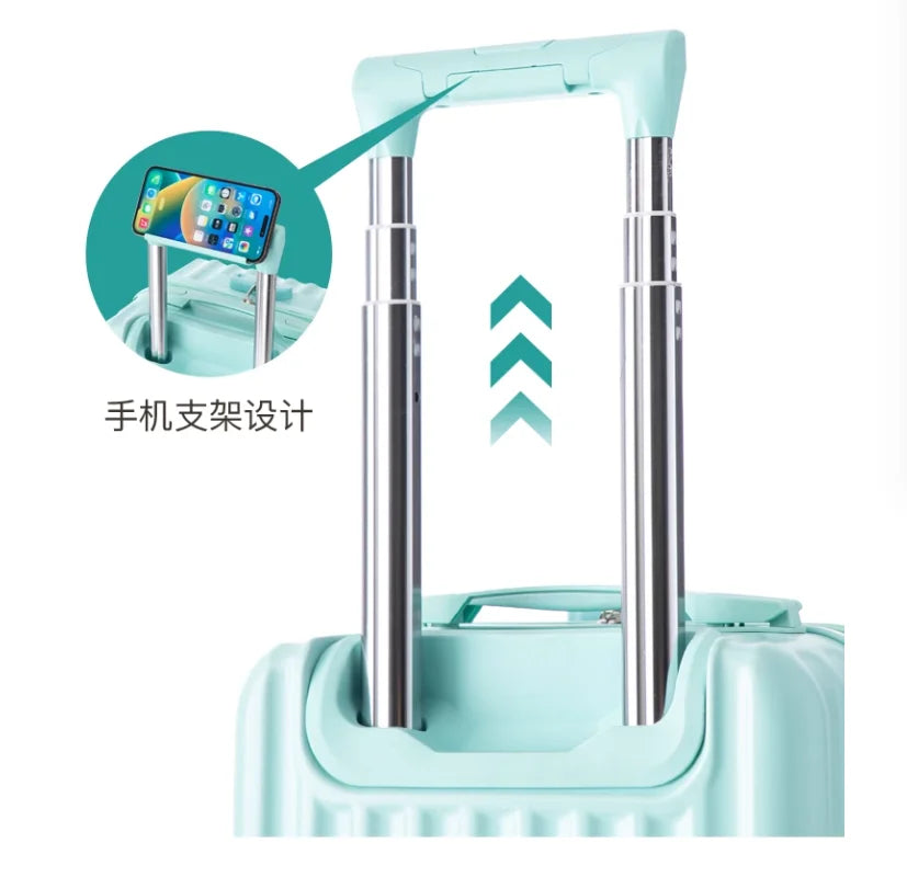 Valise Cabine Ultra Légère et Design avec Porte-Gobelet et Support Téléphone