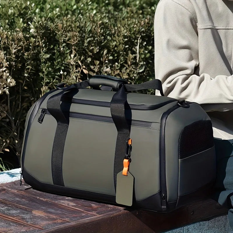 Sac de Voyage Premium en Tissu Oxford, Grande Capacité et Compartiments Multiples