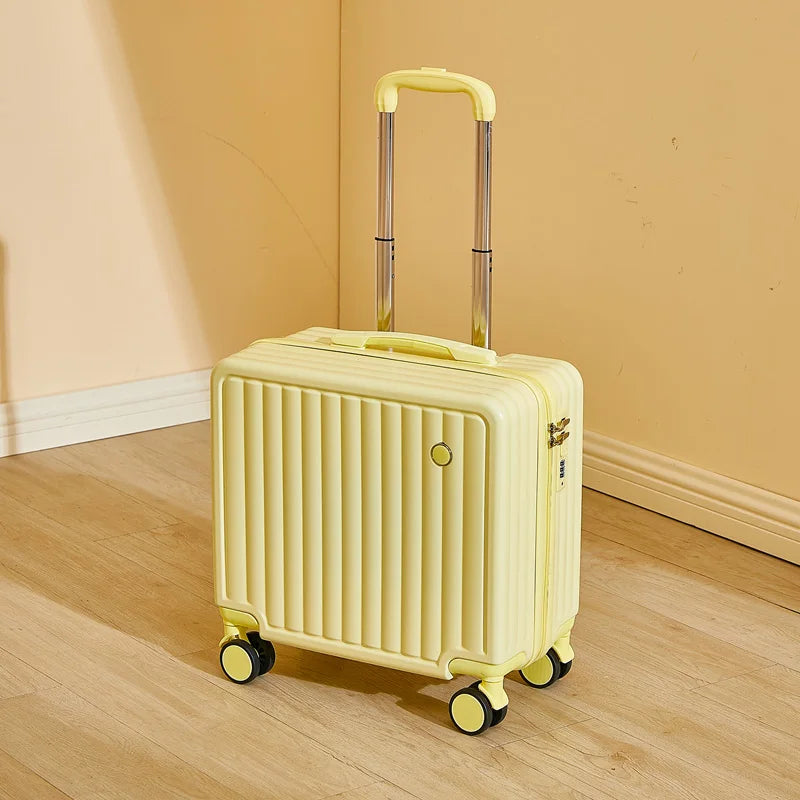 Valise Cabine Légère et Élégante avec Serrure à Code et Roues Silencieuses